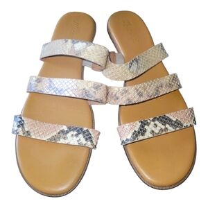 Madewell IIiana Women's Snakeskin Embossed Pattern Sandals Sz 9